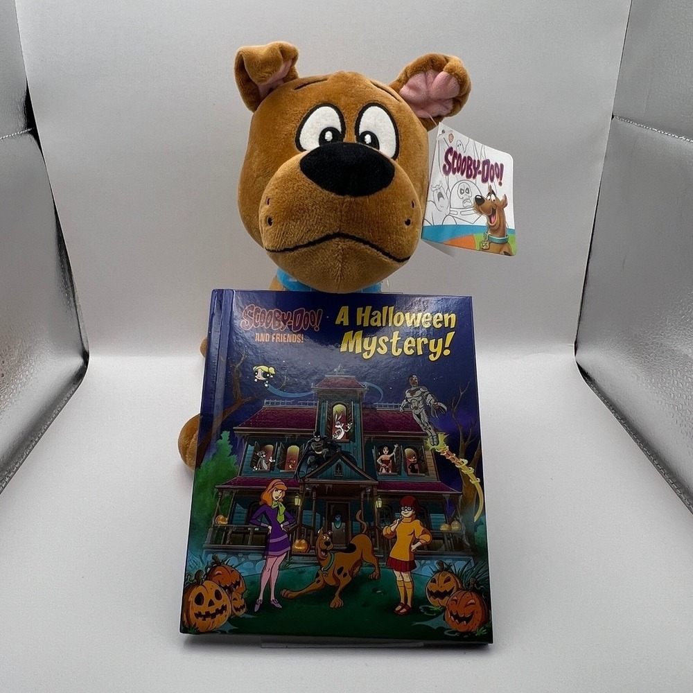 Scooby-Doo Halloween Mystery Plush and Book Bundle Kohls Cares New with Tags
